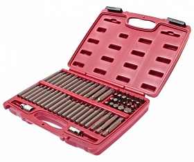 На сайте Трейдимпорт можно недорого купить Набор бит (в кейсе) 58 предметов JTC-3509. 
